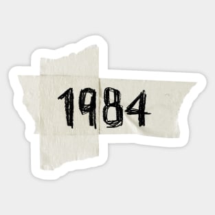 Year 1984, Masking Tape, 1984 Sticker